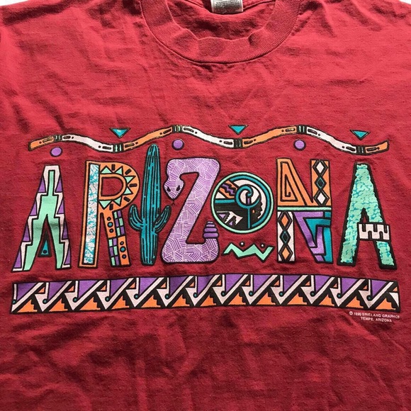 Vintage 1990 single stitch fruit of the loom Tempe Arizona shirt Size XL - Picture 2 of 4